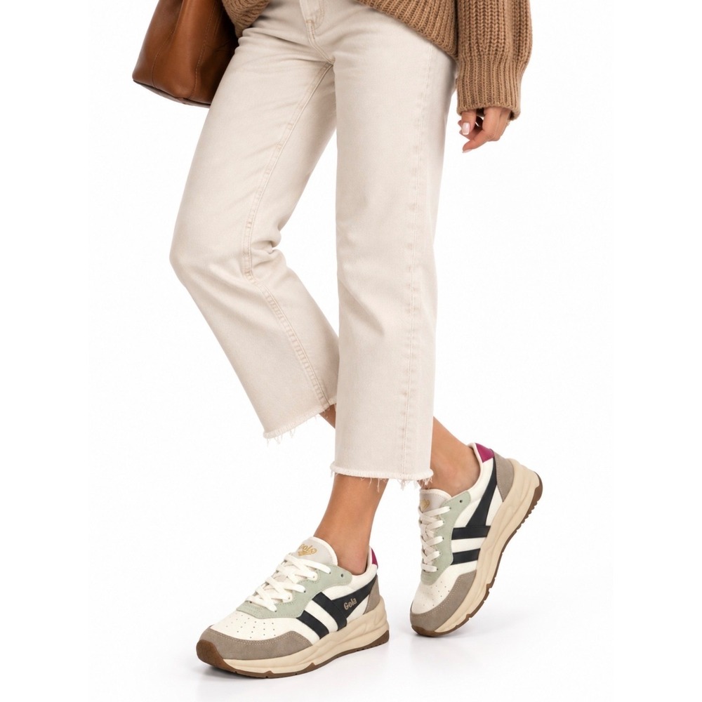 Gola Saturn Quadrant Sneakers Womens Size 9.5 Retro Sporty Streetwear Scandi